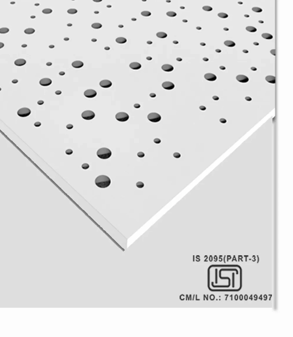 Fully perforated GRG false ceiling tiles (IS 2095 Part 3)